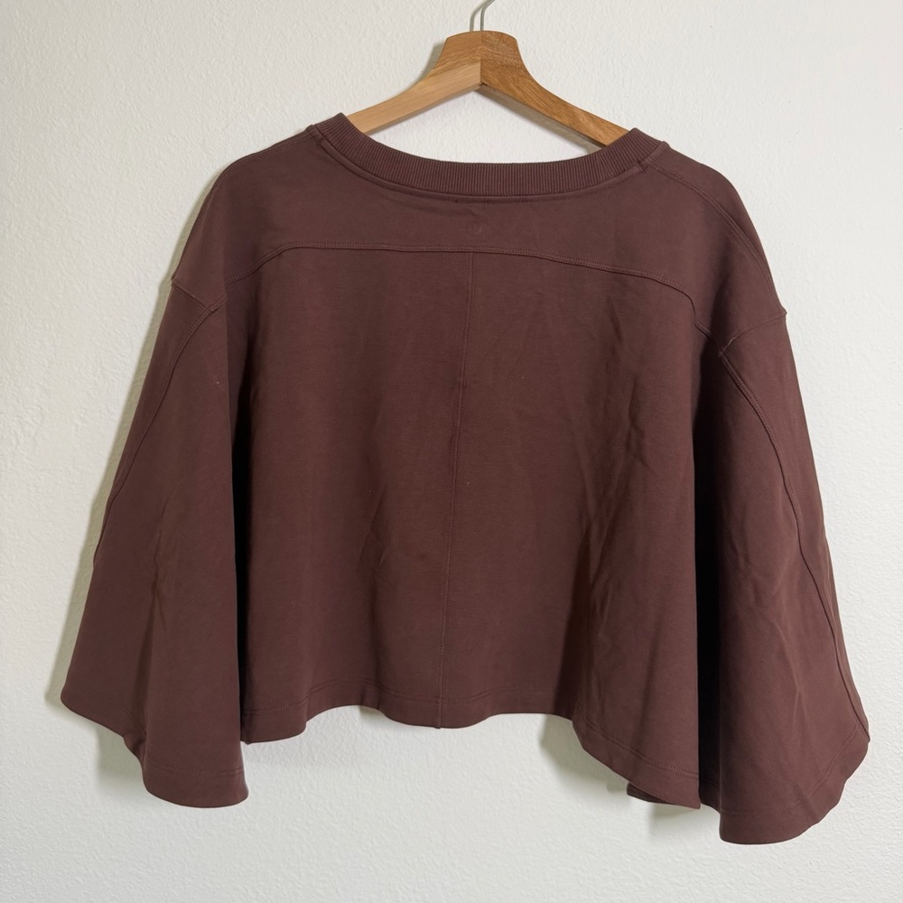 Lululemon LA Oversized Pullover Cape Size XL XXL Brown Neutral Soft Minimalist - Picture 5 of 9